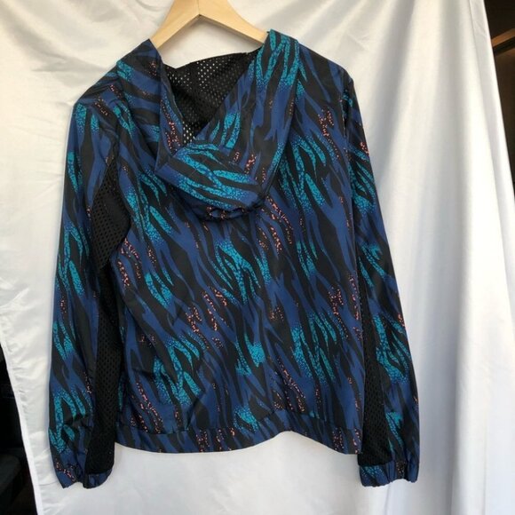 90’s style multicoloured windbreaker teal  animal - Picture 9 of 15